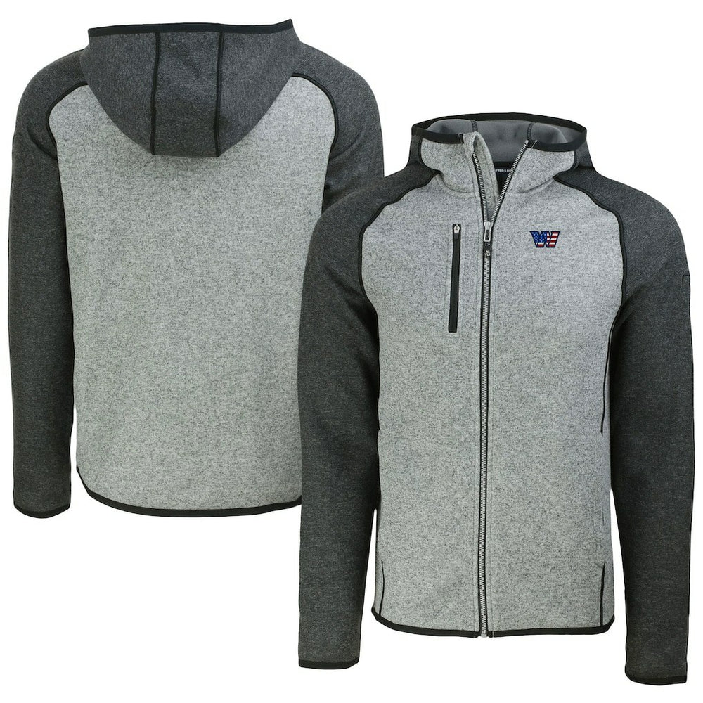Washington Commanders  Cutter & Buck Americana Mainsail Full-Zip Hooded Jacket