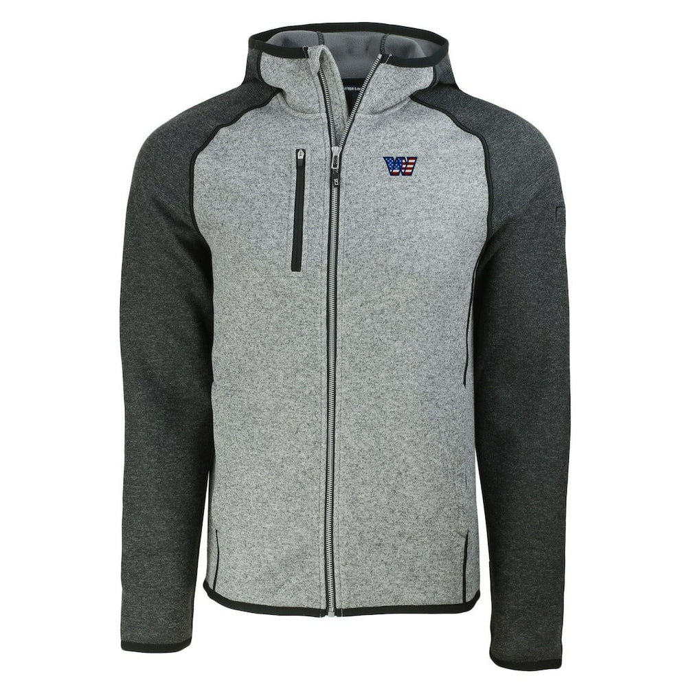 Washington Commanders  Cutter & Buck Americana Mainsail Full-Zip Hooded Jacket