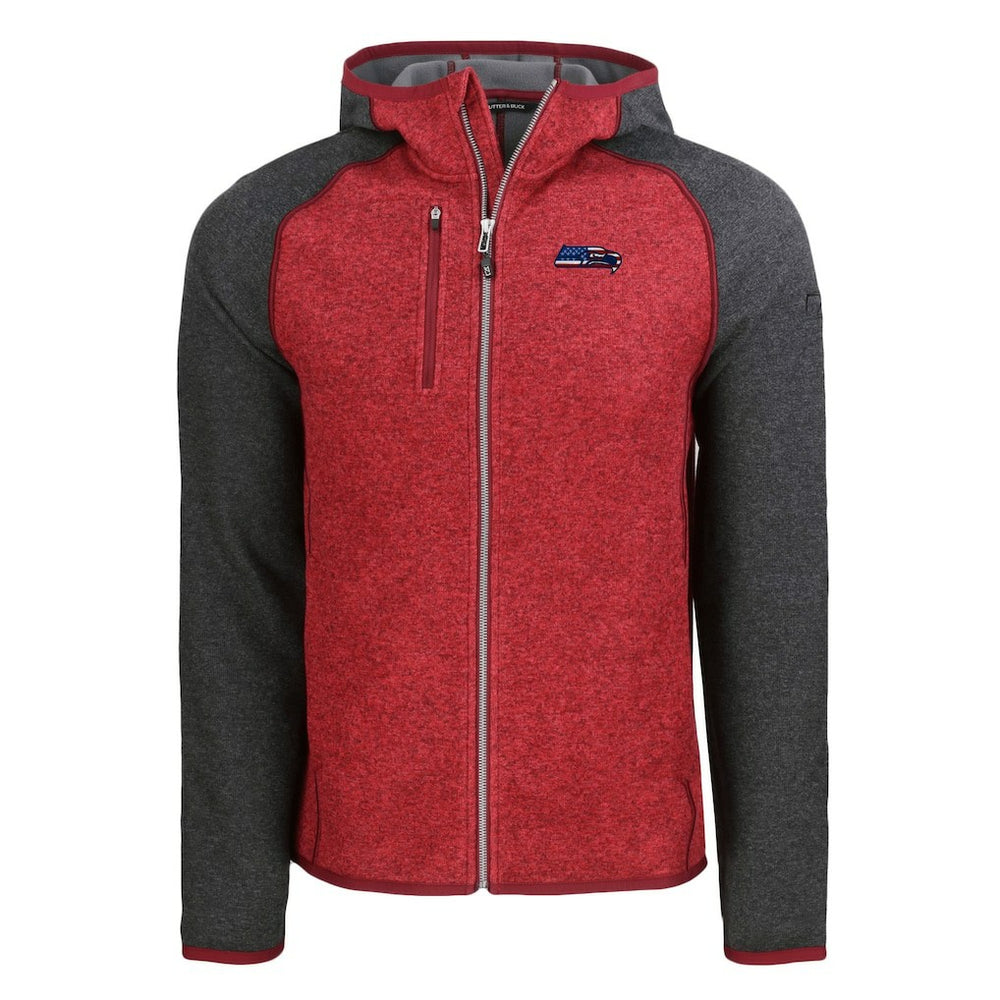 Seattle Seahawks  Cutter & Buck Americana Mainsail Full-Zip Hooded Jacket