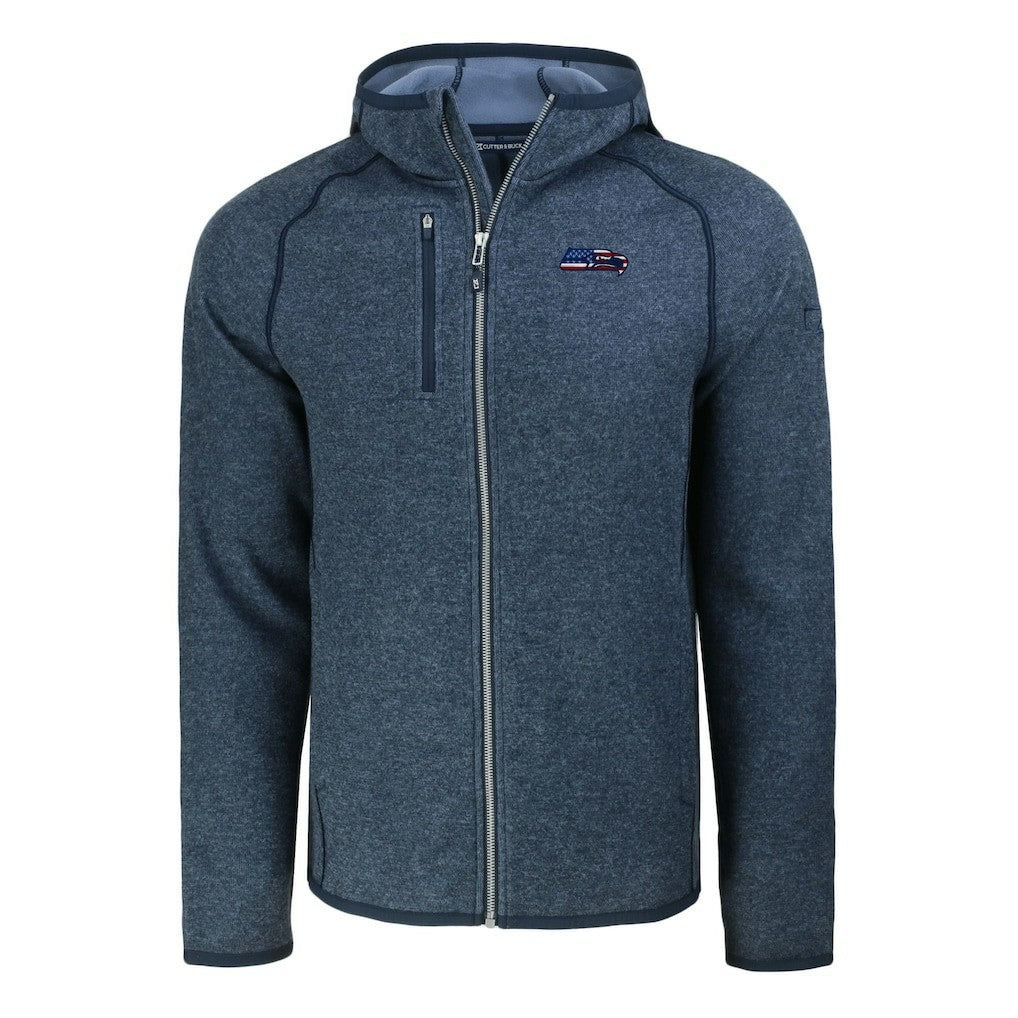 Seattle Seahawks  Cutter & Buck Americana Mainsail Full-Zip Hooded Jacket
