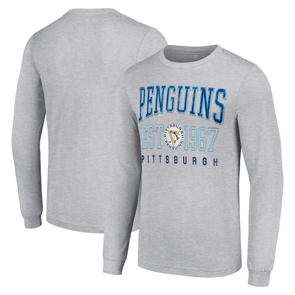 Pittsburgh Penguins Starter Retro Graphic Long Sleeve Crew T-Shirt Discount