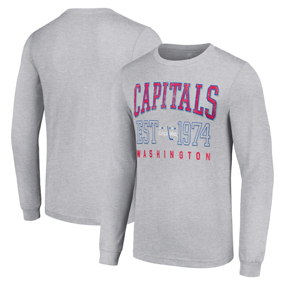 Washington Capitals Starter Retro Graphic Long Sleeve Crew T-Shirt On Sale