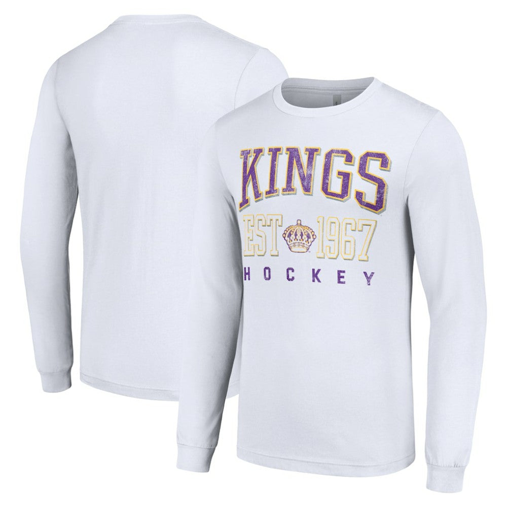 Los Angeles Kings Starter Retro Graphic Long Sleeve Crew T-Shirt Outlet