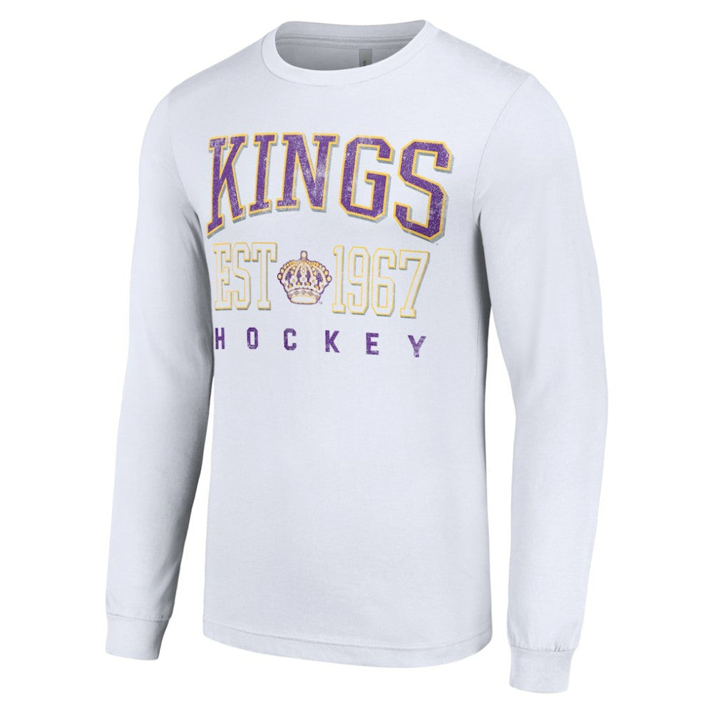 Los Angeles Kings Starter Retro Graphic Long Sleeve Crew T-Shirt Outlet