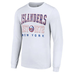 New York Islanders Starter Retro Graphic Long Sleeve Crew T-Shirt Outlet