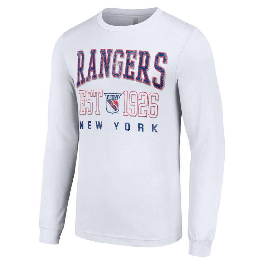 New York Rangers Starter Retro Graphic Long Sleeve Crew T-Shirt Online