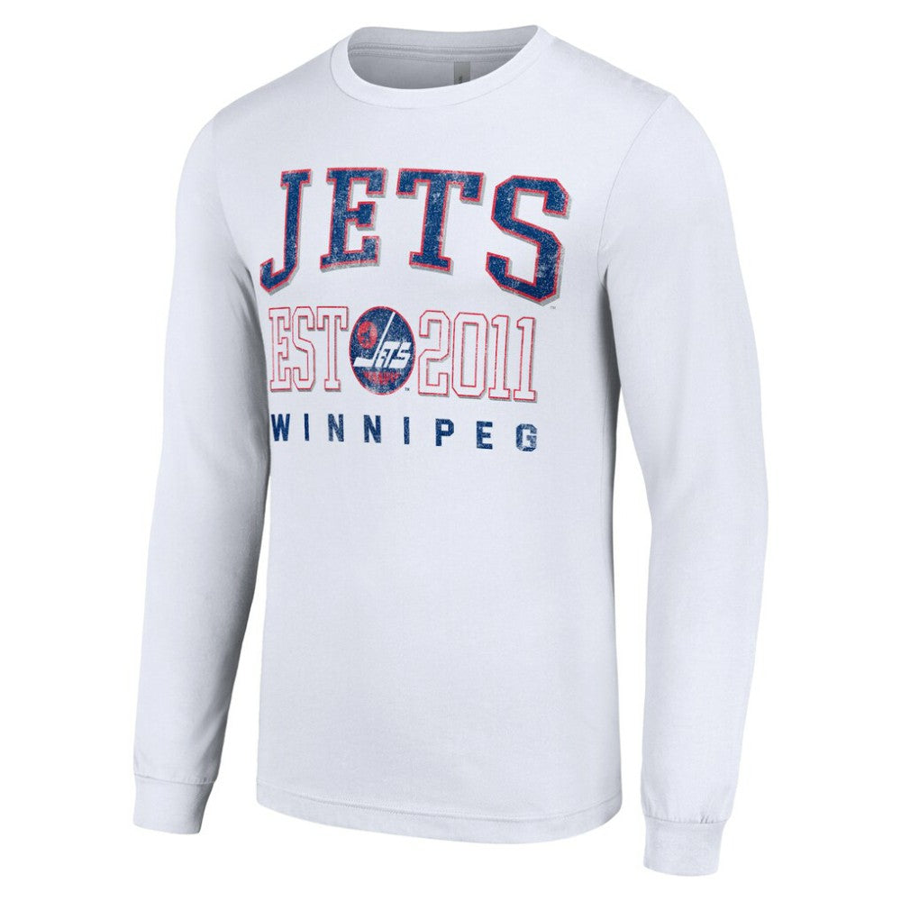 Winnipeg Jets Starter Retro Graphic Long Sleeve Crew T-Shirt Online