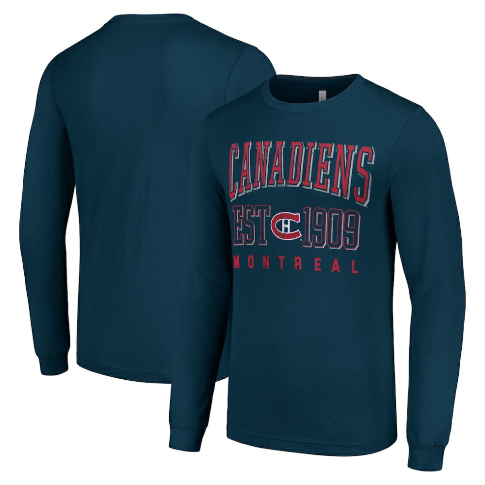 Montreal Canadiens Starter Retro Graphic Long Sleeve Crew T-Shirt Discount