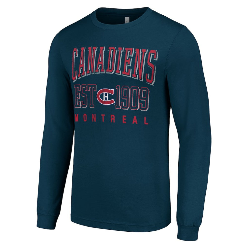 Montreal Canadiens Starter Retro Graphic Long Sleeve Crew T-Shirt Discount