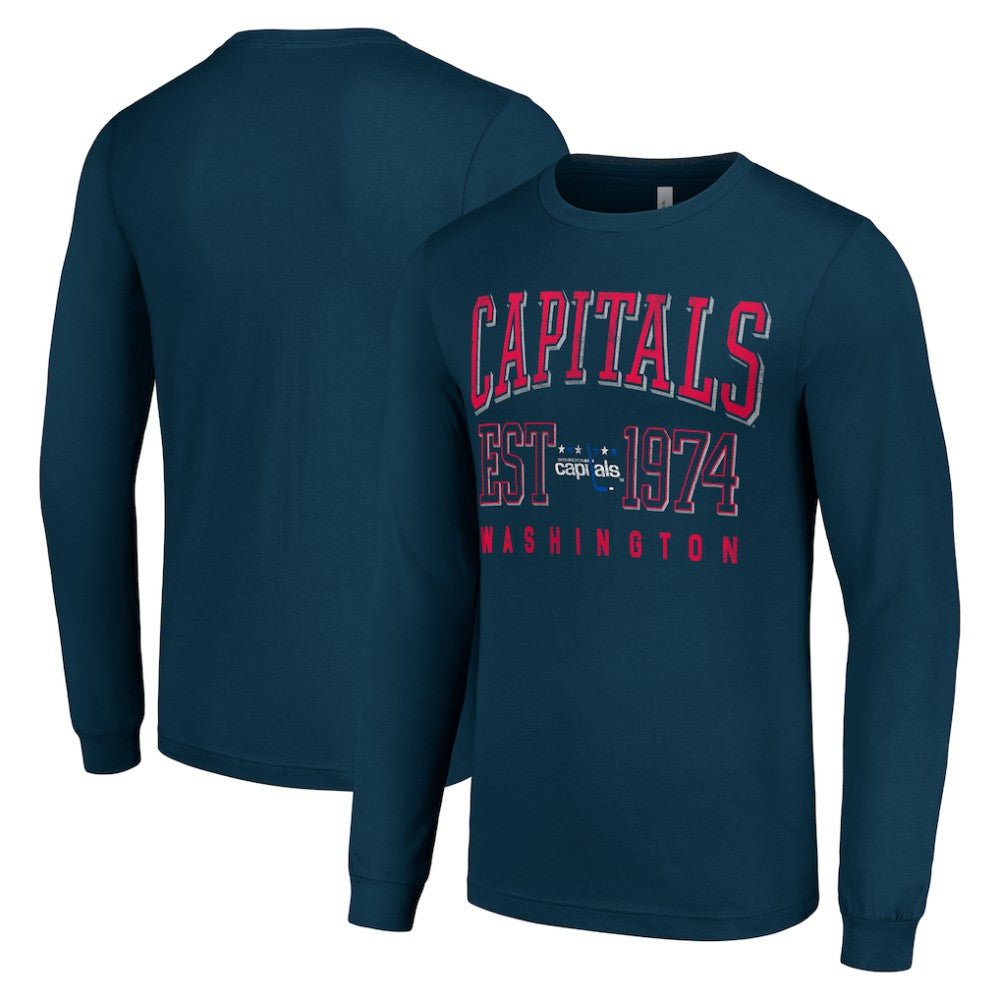 Washington Capitals Starter Retro Graphic Long Sleeve Crew T-Shirt Sale