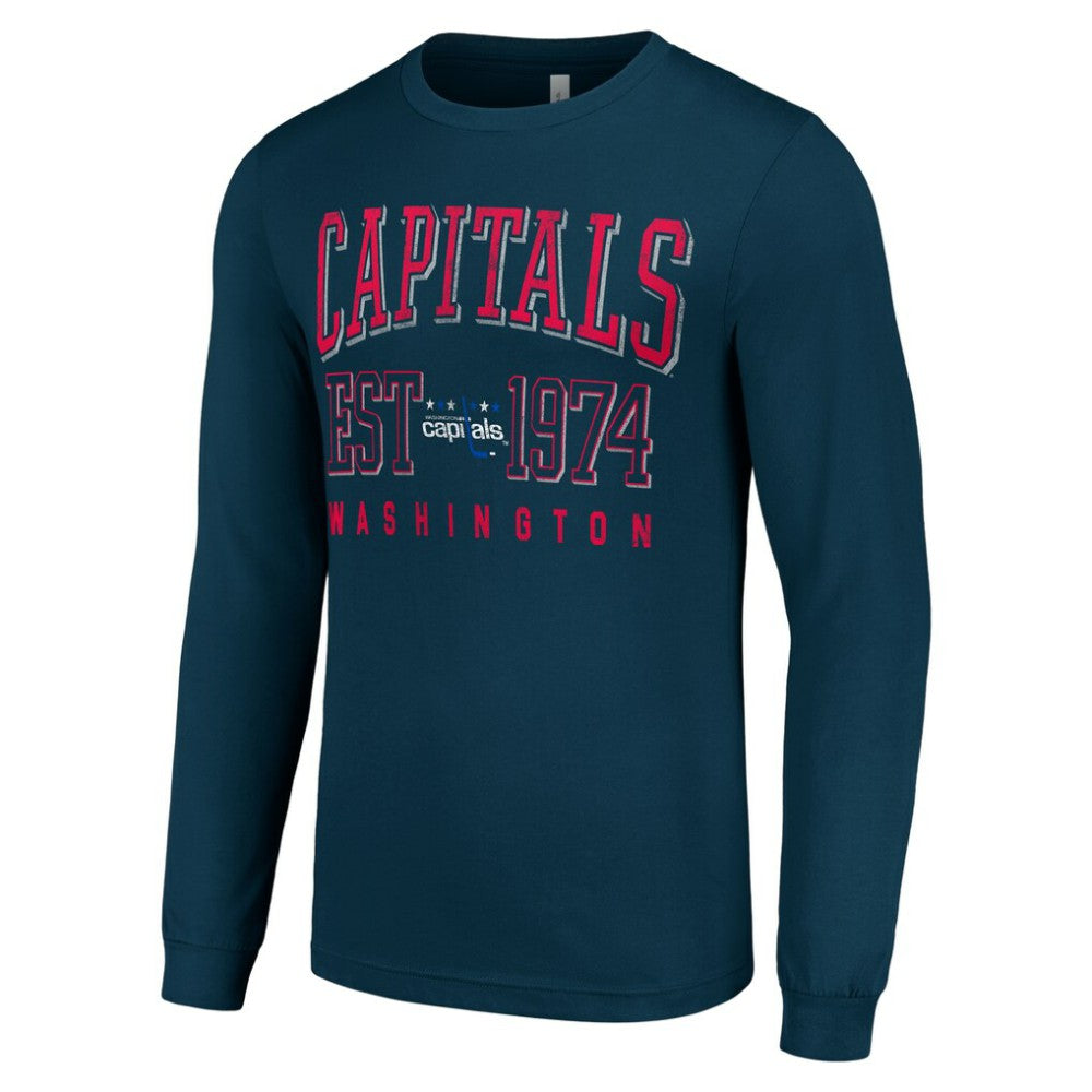 Washington Capitals Starter Retro Graphic Long Sleeve Crew T-Shirt Sale