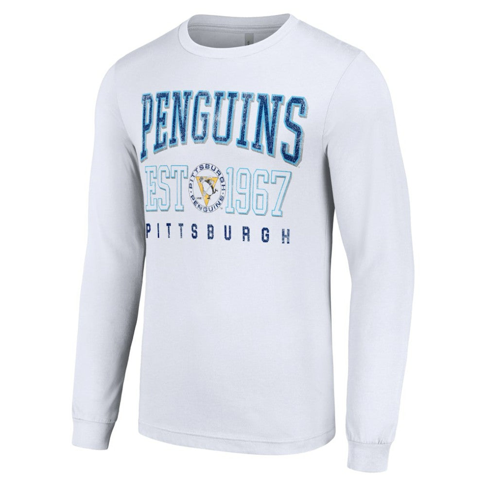 Pittsburgh Penguins Starter Retro Graphic Long Sleeve Crew T-Shirt Discount