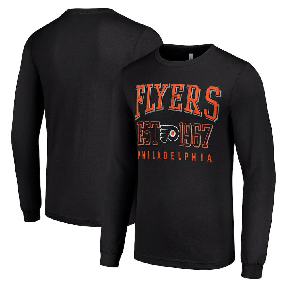 Philadelphia Flyers Starter Retro Graphic Long Sleeve Crew T-Shirt Sale