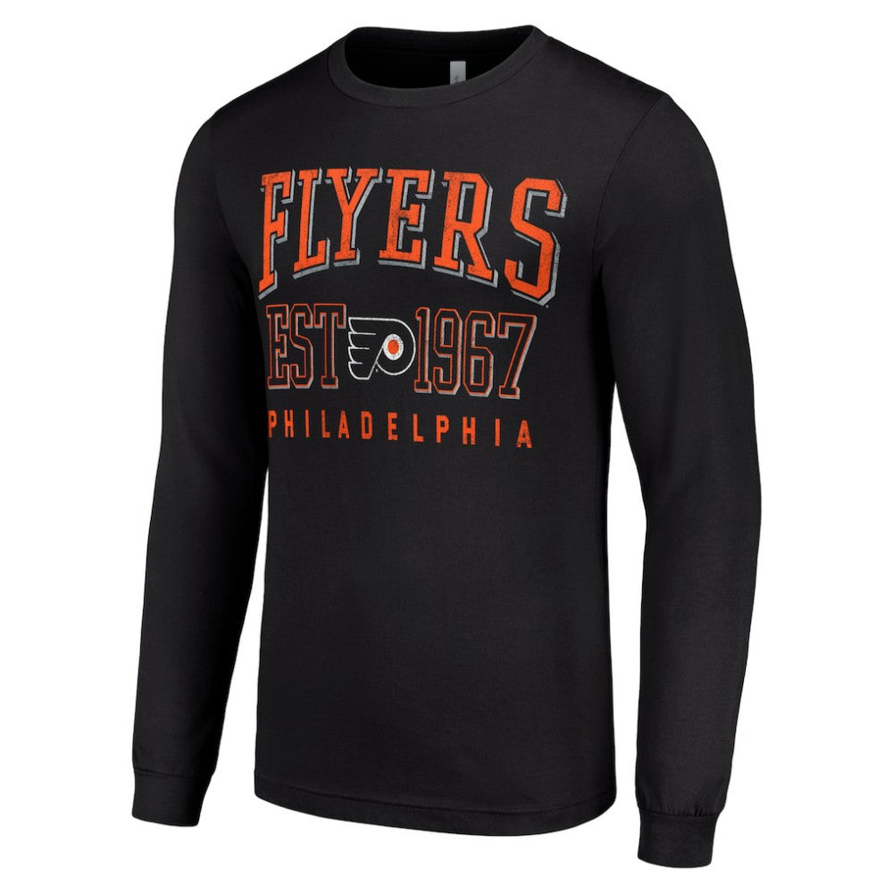 Philadelphia Flyers Starter Retro Graphic Long Sleeve Crew T-Shirt Sale