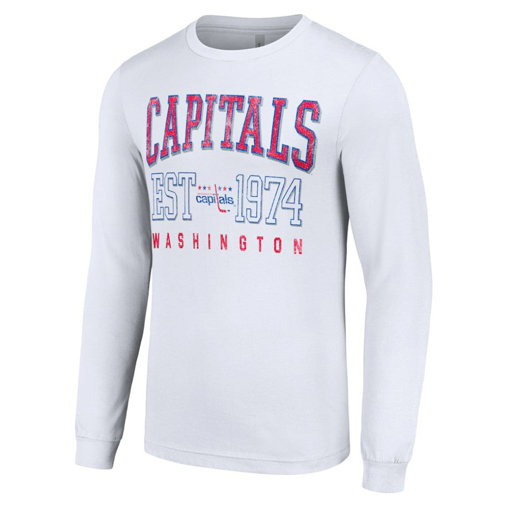 Washington Capitals Starter Retro Graphic Long Sleeve Crew T-Shirt For Sale