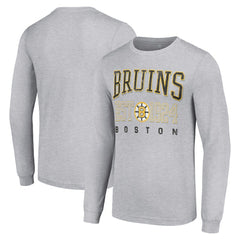 Boston Bruins Starter Retro Graphic Long Sleeve Crew T-Shirt Outlet