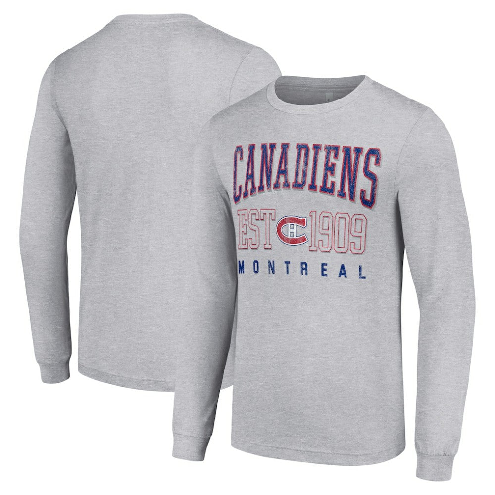 Montreal Canadiens Starter Retro Graphic Long Sleeve Crew T-Shirt For Sale
