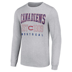 Montreal Canadiens Starter Retro Graphic Long Sleeve Crew T-Shirt For Sale