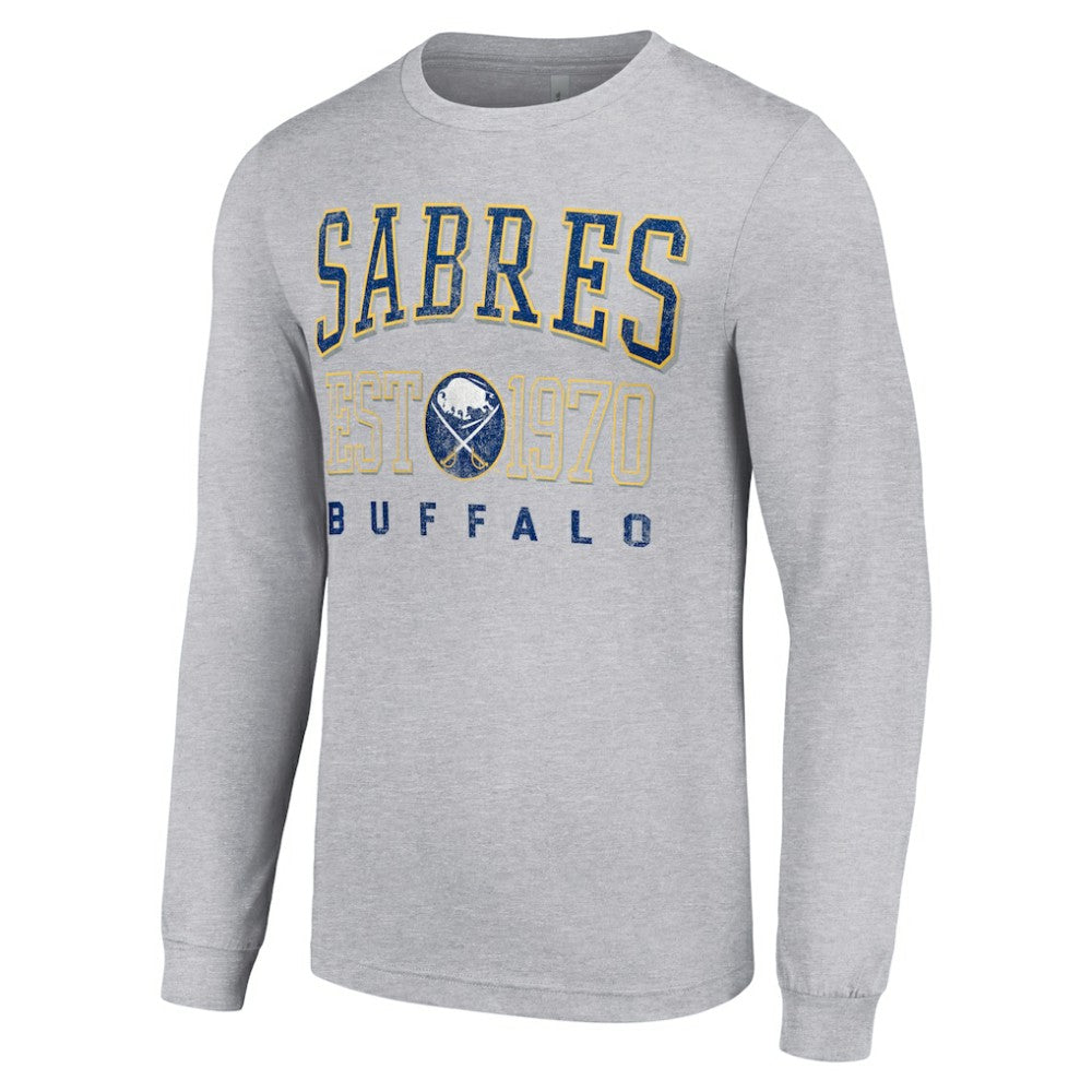 Buffalo Sabres Starter Retro Graphic Long Sleeve Crew T-Shirt For Sale