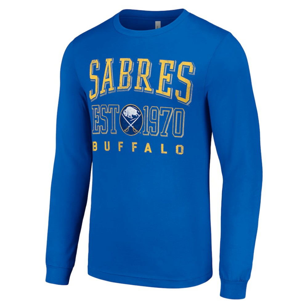 Buffalo Sabres Starter Retro Graphic Long Sleeve Crew T-Shirt On Sale