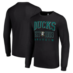 Anaheim Ducks Starter Retro Graphic Long Sleeve Crew T-Shirt On Sale