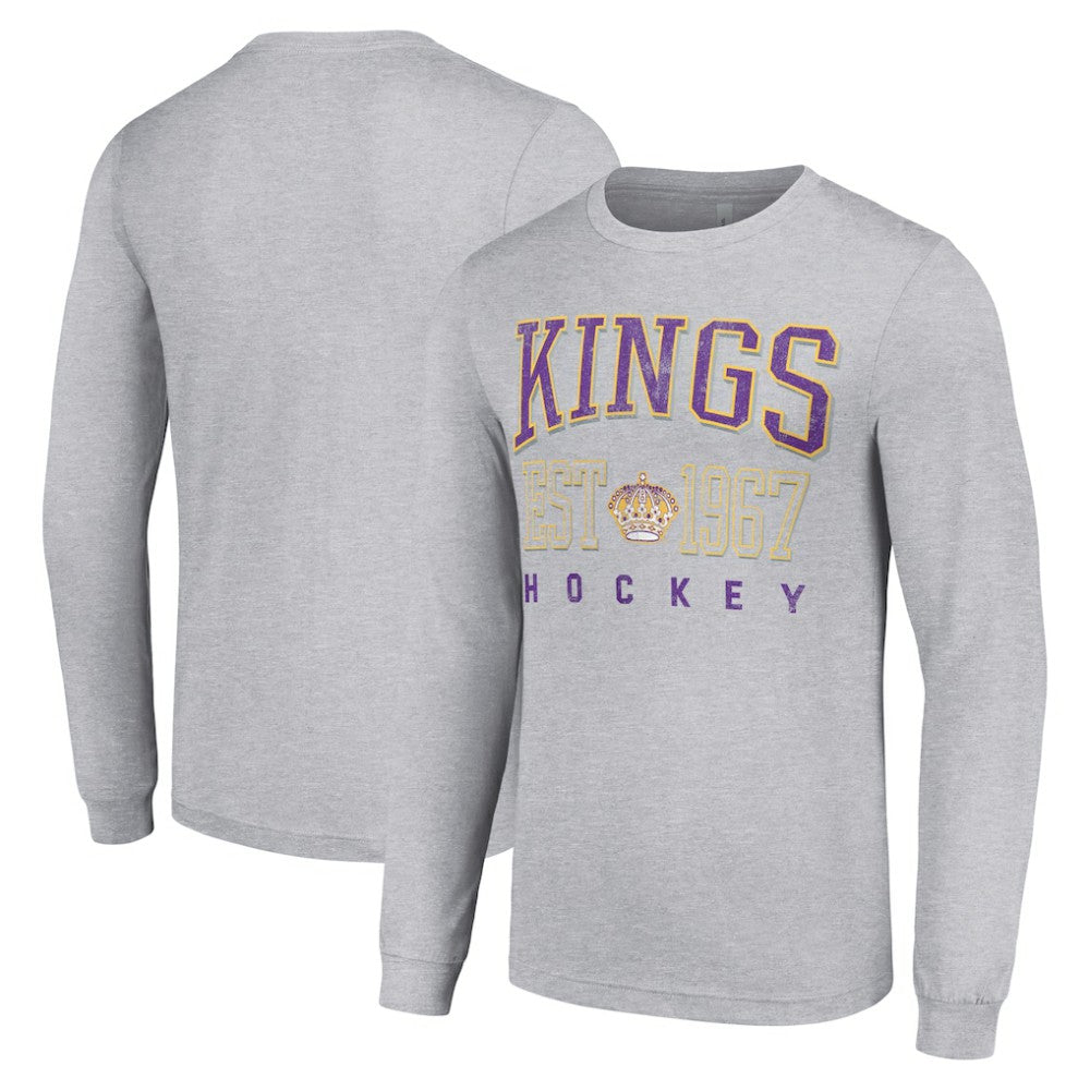 Los Angeles Kings Starter Retro Graphic Long Sleeve Crew T-Shirt On Sale