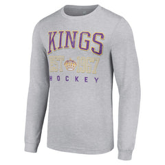 Los Angeles Kings Starter Retro Graphic Long Sleeve Crew T-Shirt On Sale