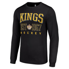 Los Angeles Kings Starter Retro Graphic Long Sleeve Crew T-Shirt On Sale