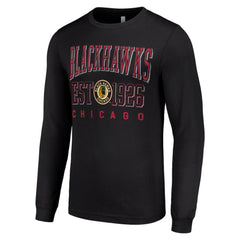 Chicago Blackhawks Starter Retro Graphic Long Sleeve Crew T-Shirt Sale