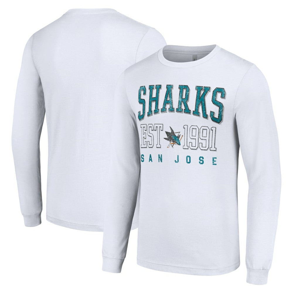 San Jose Sharks Starter Logo Graphic Long Sleeve T-Shirt Outlet
