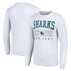 San Jose Sharks Starter Logo Graphic Long Sleeve T-Shirt Outlet