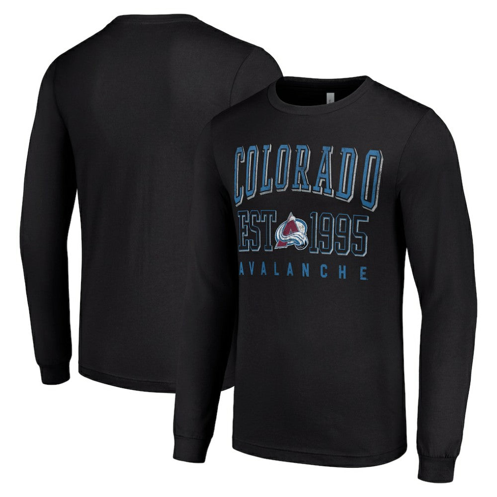 Colorado Avalanche Starter Logo Graphic Long Sleeve T-Shirt Sale
