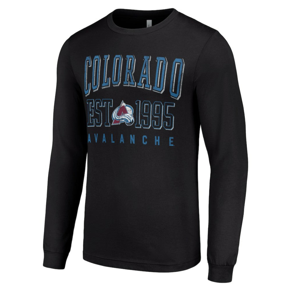 Colorado Avalanche Starter Logo Graphic Long Sleeve T-Shirt Sale