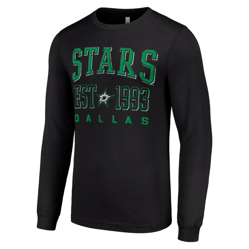 Dallas Stars Starter Logo Graphic Long Sleeve T-Shirt For Sale
