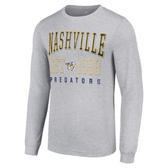 Nashville Predators Starter Logo Graphic Long Sleeve T-Shirt On Sale