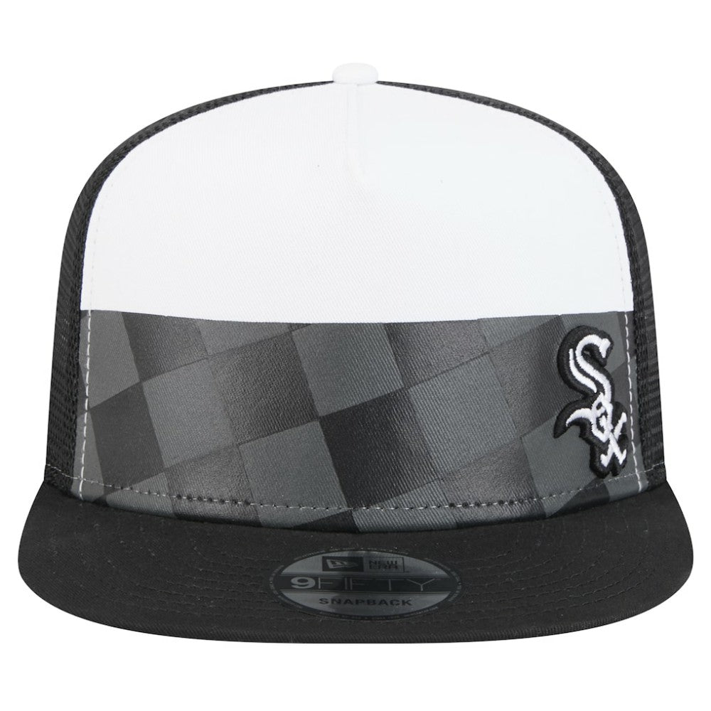 Chicago White Sox New Era Checkmate Trucker 9FIFTY Snapback Hat | MLB New