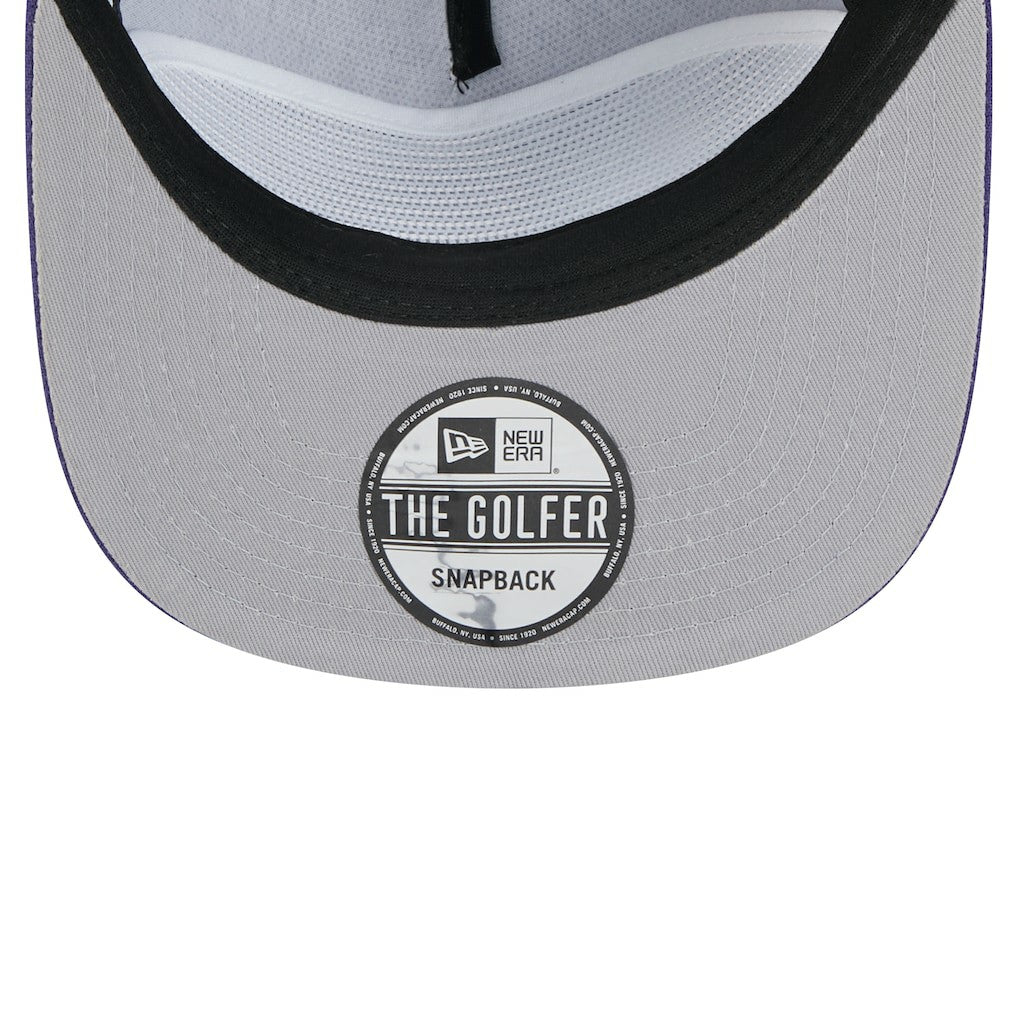 Phoenix Suns Oversized Puff Print Logo Golfer Snapback Hat sale New