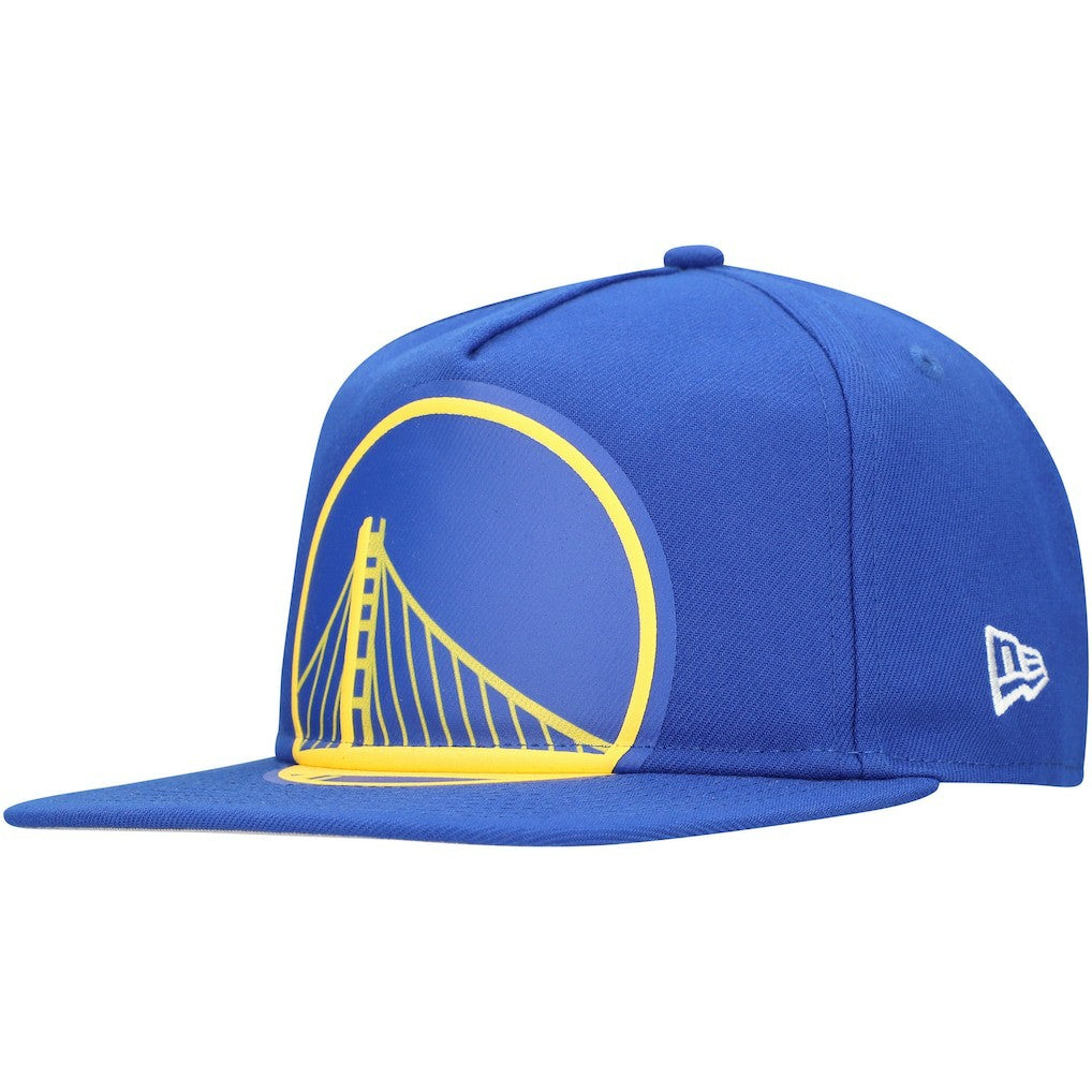 Golden State Warriors Oversized Puff Print Logo Golfer Snapback Hat sale Discount