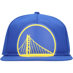 Golden State Warriors Oversized Puff Print Logo Golfer Snapback Hat sale Discount