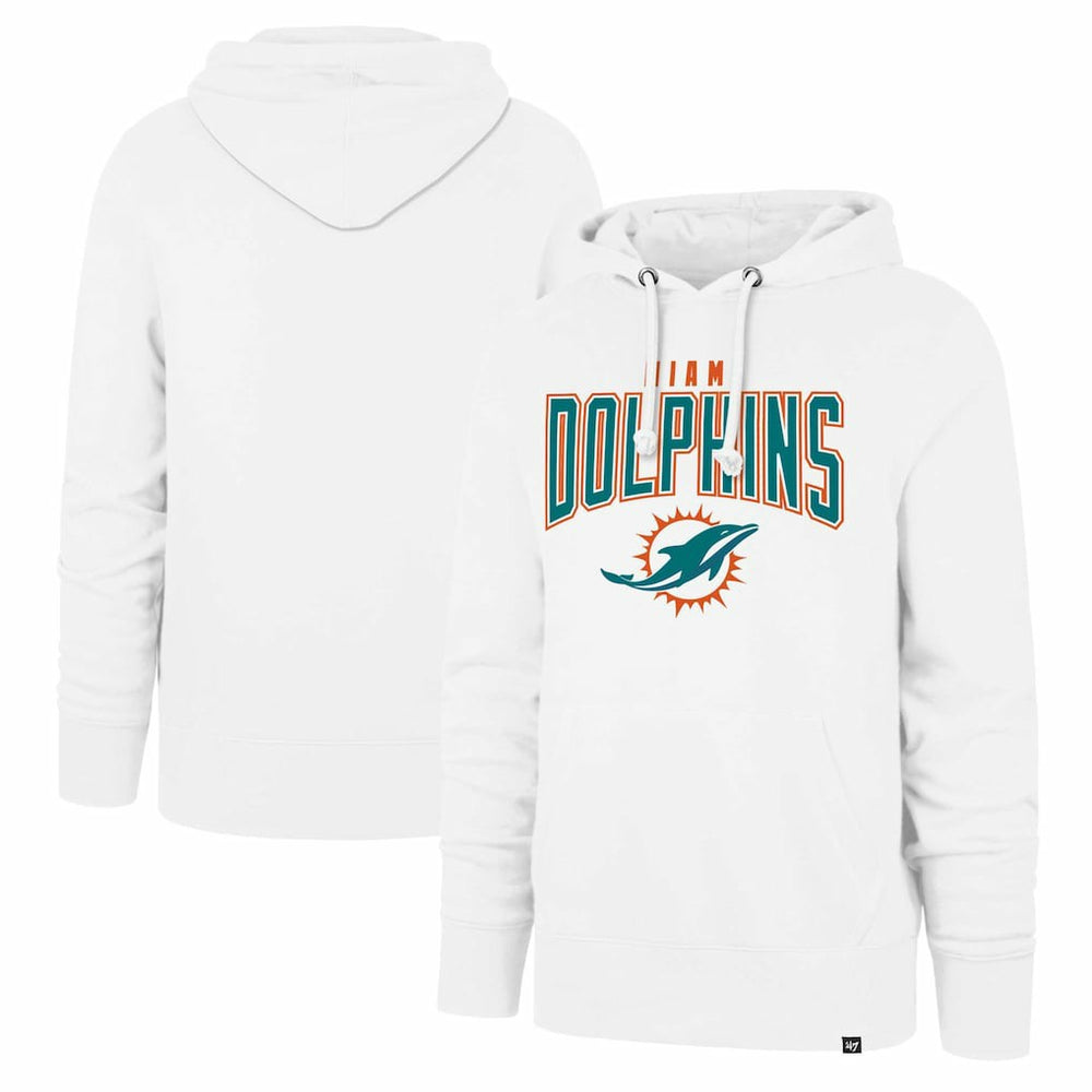 Miami Dolphins 47 brand '47 Elements Arch Headline Pullover Hoodie