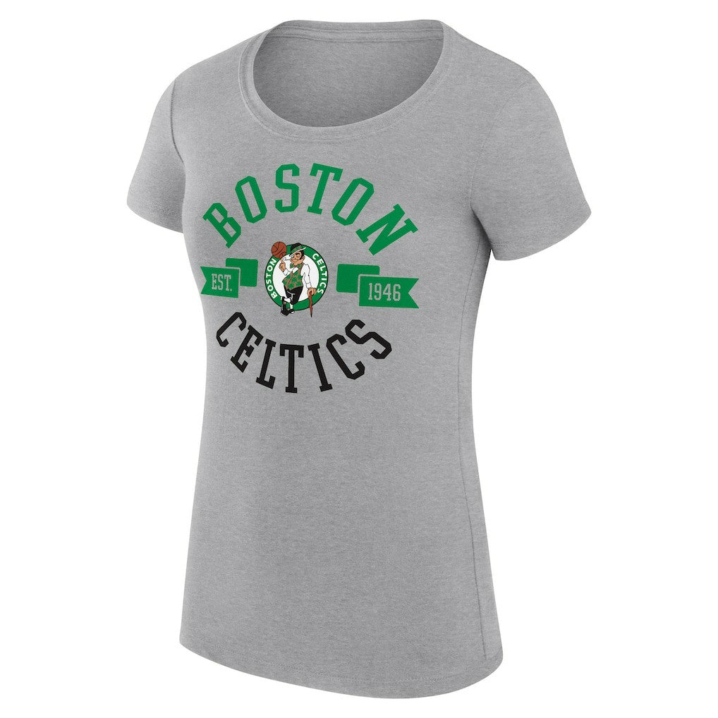 Boston Celtics G-III 4Her by Carl Banks Women's Super-Slim Fit Lightweight Large City Logo T-Shirt Outlet