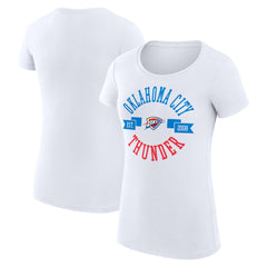 Oklahoma City Thunder G-III 4Her by Carl Banks Women's Super-Slim Fit Lightweight Large City Logo T-Shirt Outlet