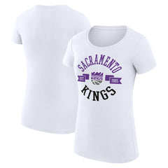 Sacramento Kings G-III 4Her by Carl Banks Women's Super-Slim Fit Lightweight Large City Logo T-Shirt New