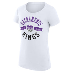 Sacramento Kings G-III 4Her by Carl Banks Women's Super-Slim Fit Lightweight Large City Logo T-Shirt New