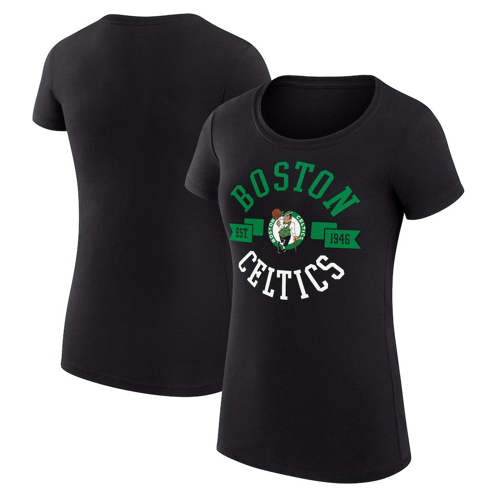 Boston Celtics G-III 4Her by Carl Banks Women's Super-Slim Fit Lightweight Large City Logo T-Shirt Outlet