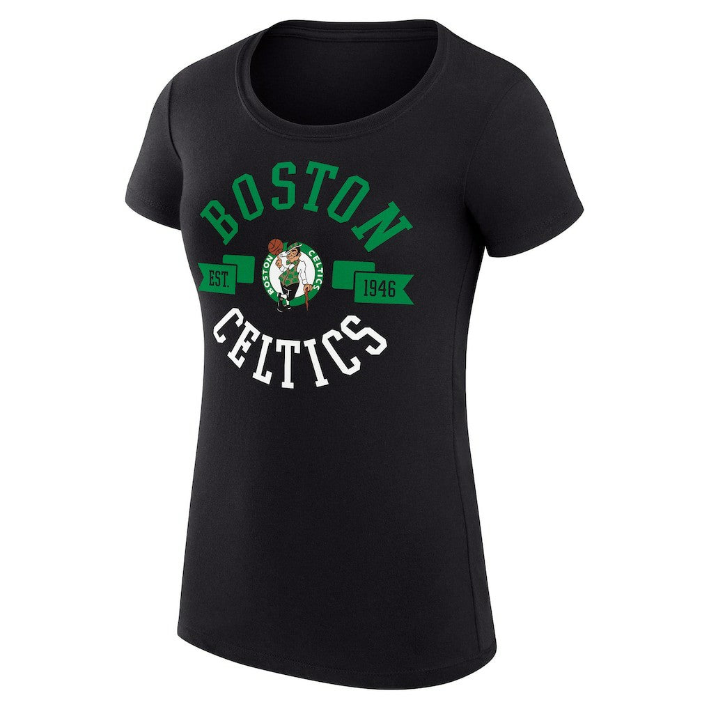 Boston Celtics G-III 4Her by Carl Banks Women's Super-Slim Fit Lightweight Large City Logo T-Shirt Outlet