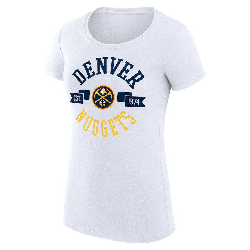 Denver Nuggets G-III 4Her by Carl Banks Women's Super-Slim Fit Lightweight Large City Logo T-Shirt sale Online