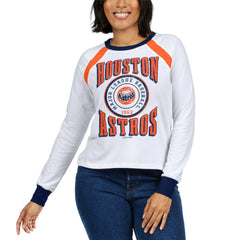 Houston Astros WEAR by Erin Andrews Women's Raglan Long Sleeve T-Shirt | MLB On Sale