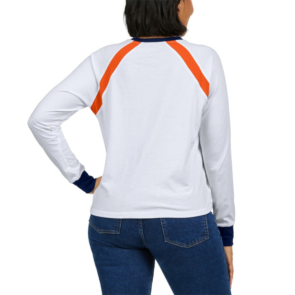 Houston Astros WEAR by Erin Andrews Women's Raglan Long Sleeve T-Shirt | MLB On Sale