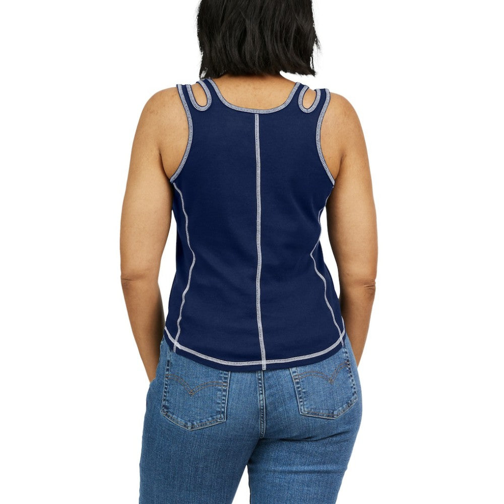 Boston Red Sox WEAR by Erin Andrews Women's Contrast Stitch Tank Top | MLB Shop